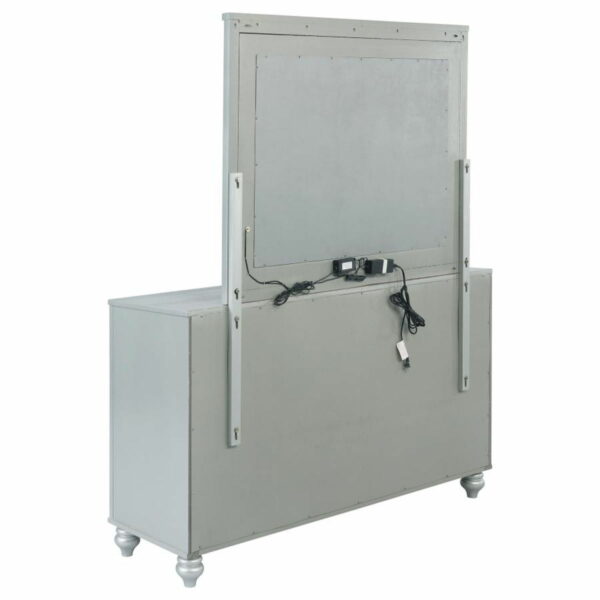 Gunnison - 6-drawer Dresser With Mirror - Silver Metallic - Image 2