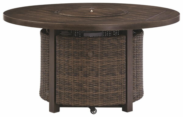 Paradise - Medium Brown - Round Fire Pit Table - Image 9