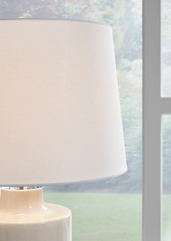 Cylener - Off White - Ceramic Table Lamp - Image 3