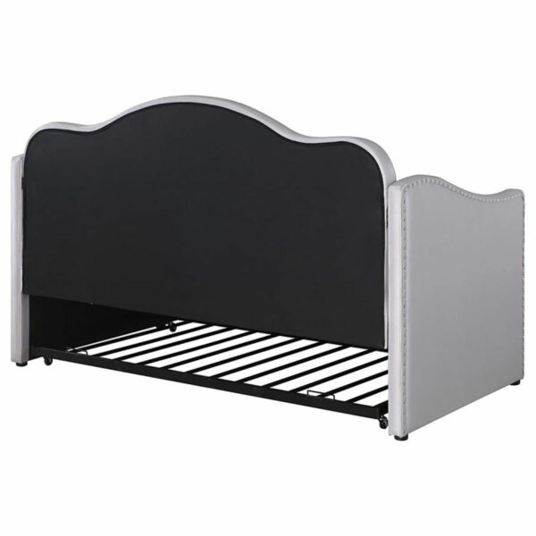 Elmore - Upholstered Twin Daybed With Trundle - Pearlescent Gray - Image 6