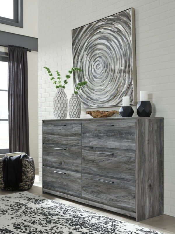 Baystorm - Gray - Six Smooth Drawer Dresser - Image 2