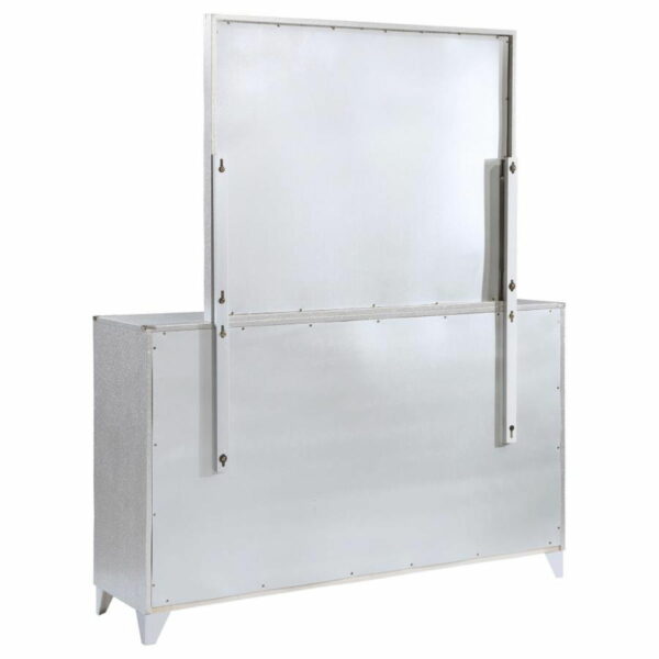 Larue - 6-Drawer Dresser With Mirror - Silver - Image 4