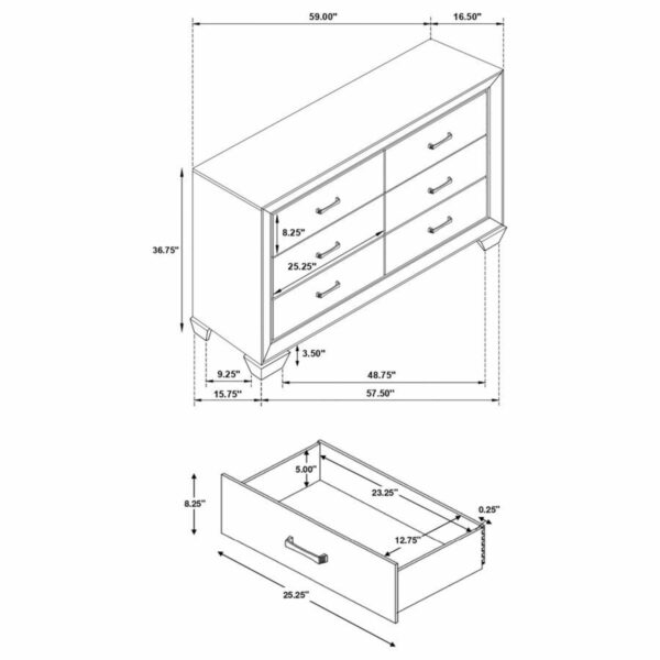 Kauffman - Transitional Panel Bed Bedroom Set - Image 28