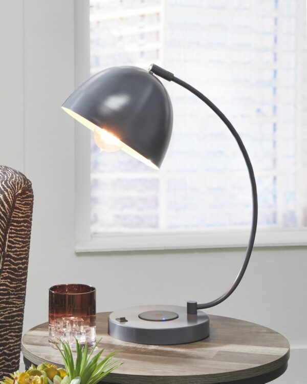 Austbeck - Gray - Metal Desk Lamp - Image 3