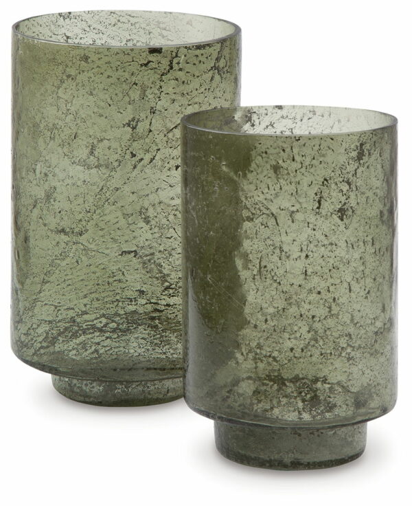 Clarkton - Green - Candle Holder Set (Set of 2) - Image 3