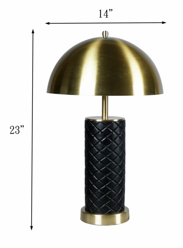 Table Lamp (Set of 2) - Gold & Black - Image 2