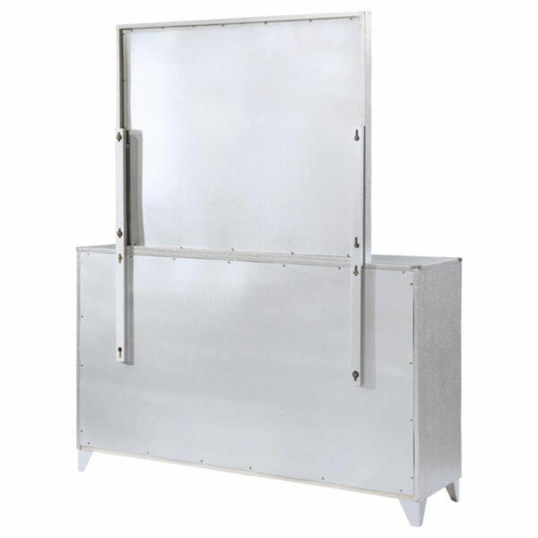 Larue - 6-Drawer Dresser With Mirror - Silver - Image 7