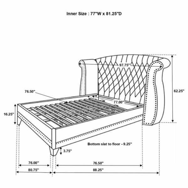 Barzini - Upholstered Tufted Bedroom Set - Image 3
