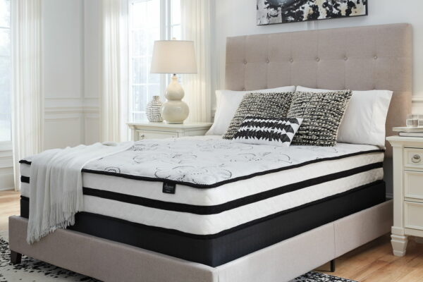 Chime 10 Inch Hybrid - White - 2 Pc. - Queen Mattress And Pillow - Image 8