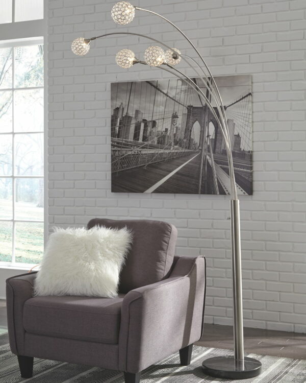 Winter - Silver Finish - Metal Arc Lamp - Image 3