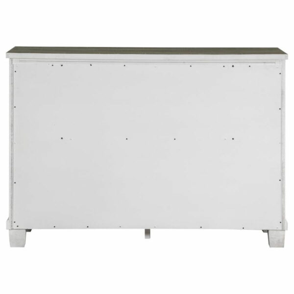 Lilith - 7-Drawer Dresser Distressed - Distressed Gray And White - Image 10