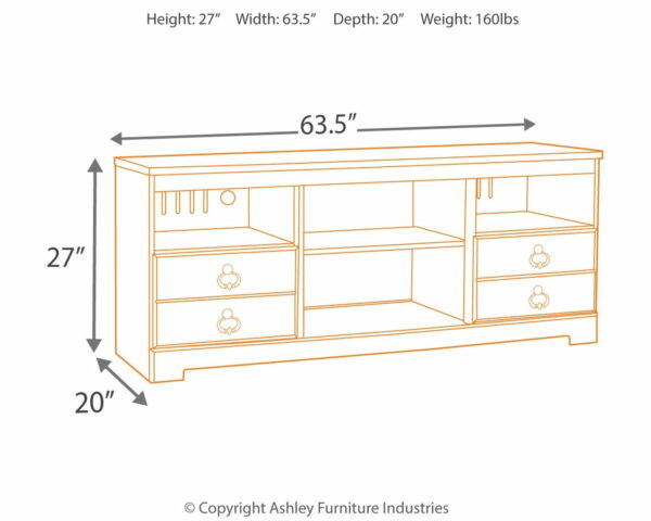 Willowton - TV Stand With Fireplace Option - Image 3