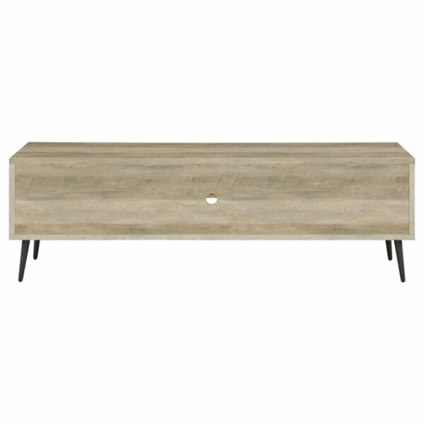 Allie - TV Stand - Antique Pine And Gray - Image 10