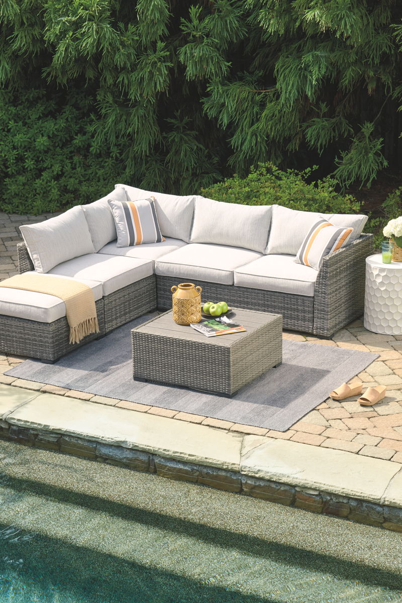 Cherry Point - Gray - 4 Pc. - Lounge Set - Image 2