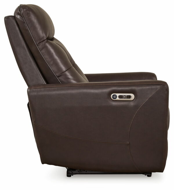 Pisgham - Chocolate - Power Recliner With Adj Headrest - Image 8