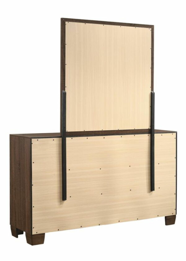 Brandon - Framed Dresser Mirror - Medium WArm - Brown - Image 10