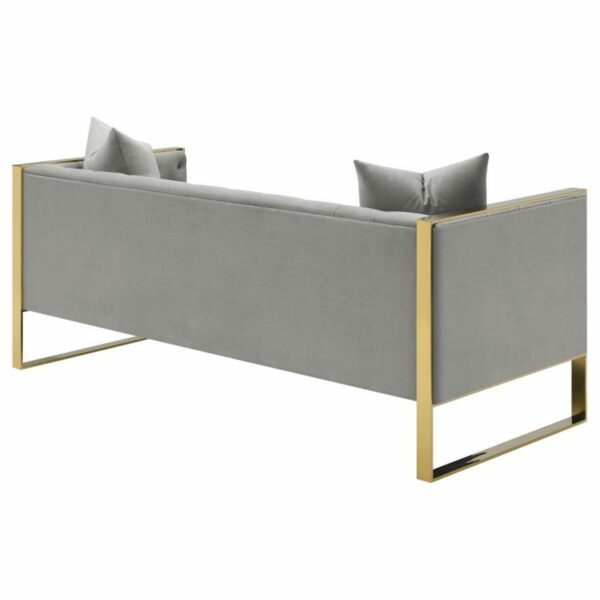 Eastbrook - Tufted Back Sofa - Gray - Image 9