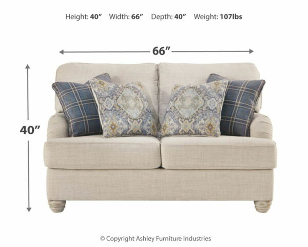 Traemore - Pearl Silver - Loveseat - Image 6