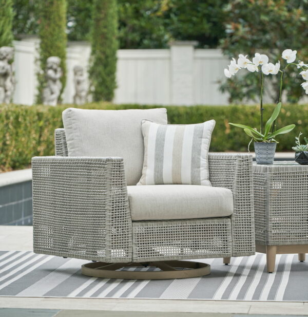 Seton Creek - Gray - Swivel Lounge With Cushion - Image 8