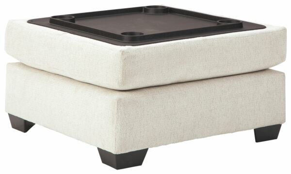 Cambri - Snow - Ottoman With Storage - Image 3