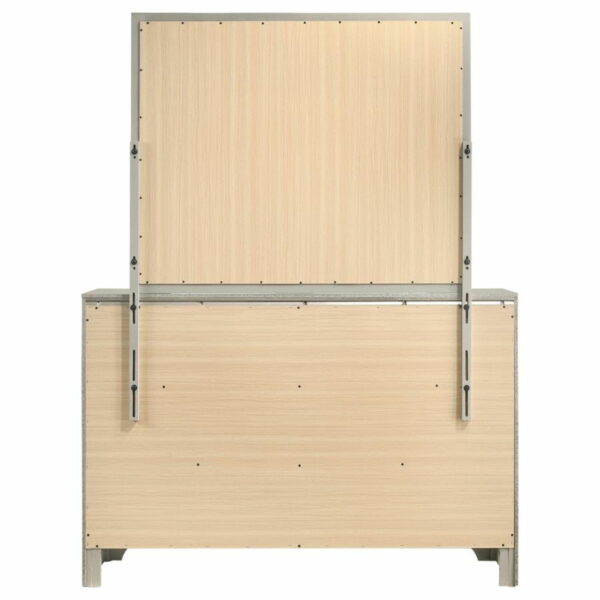 Salford - 7-Drawer Dresser With Mirror - Metallic Sterling - Image 14