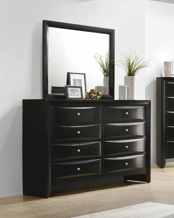 Briana - Rectangular 8-Drawer Dresser - Black - Image 3