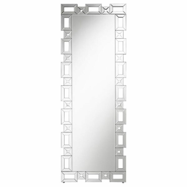 Tavin - Geometric Frame Cheval Mirror - Image 6
