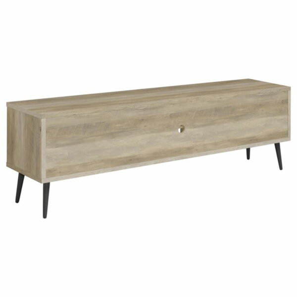 Allie - TV Stand - Antique Pine And Gray - Image 4