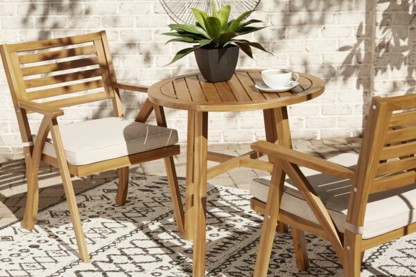 Vallerie - Brown - Chairs W/Cush/Table Set (Set of 3) - Image 9