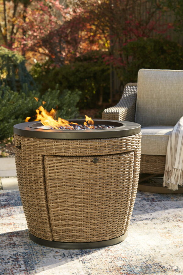 Malayah - Brown - Fire Pit - Image 3