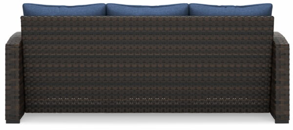 Windglow - Blue / Brown - Sofa With Cushion - Image 3