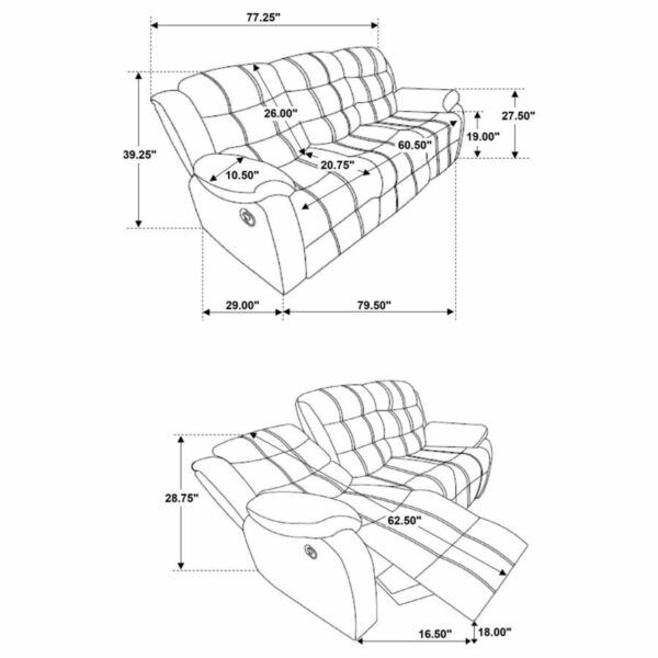 Rodman - Pillow Top Arm Motion Sofa - Olive Brown - Image 6
