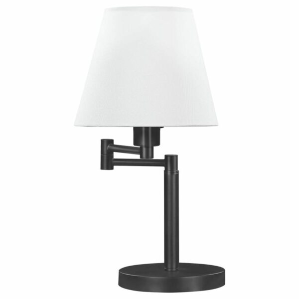 Colombe - Rotatable Frame Table Lamp - Off White And Matte Black - Image 3