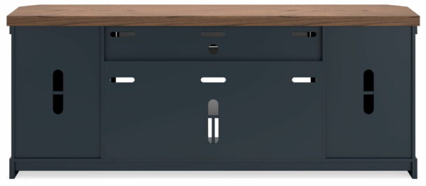Landocken - Brown / Blue - XL TV Stand W/Fireplace Option - Image 7