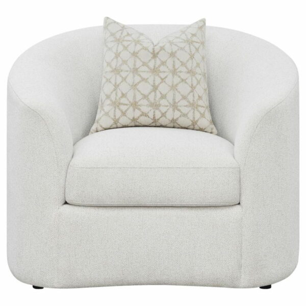 Rainn - Upholstered Tight Back Chair - Latte - Image 11
