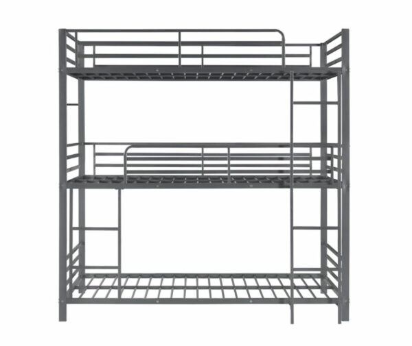 Maynard - Metal Triple Twin Bunk Bed - Gunmetal - Image 7