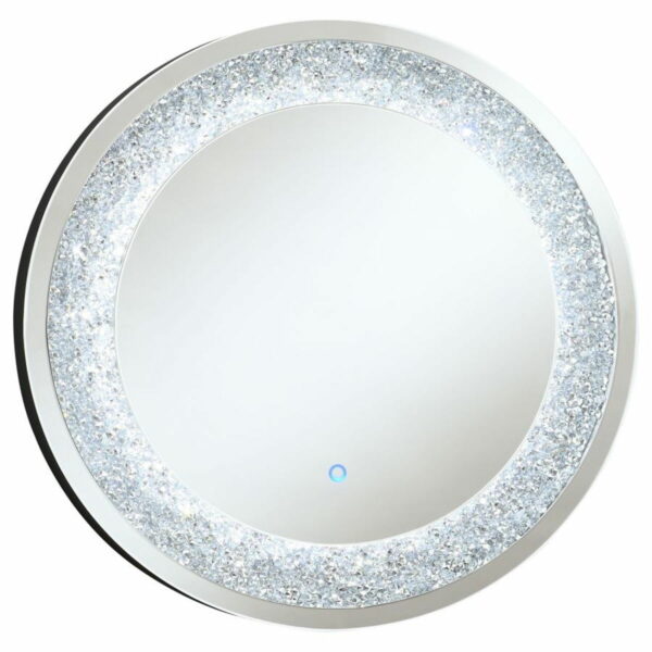 Landar - Round Wall Mirror - Silver - Image 7