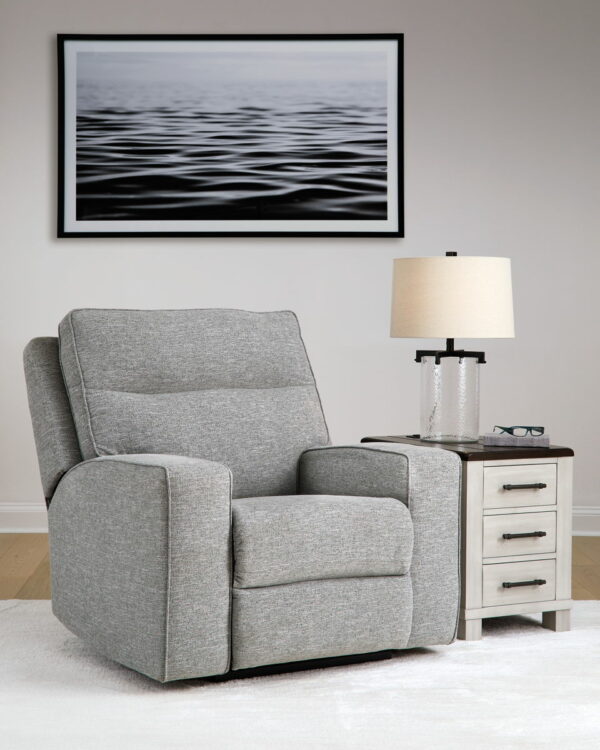 Biscoe - Pewter - Power Recliner /Adj Headrest - Image 6