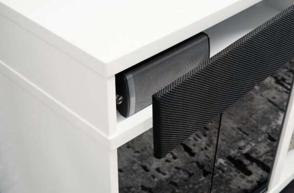 Gardoni - White / Black - XL TV Stand With Fireplace Option - Image 2