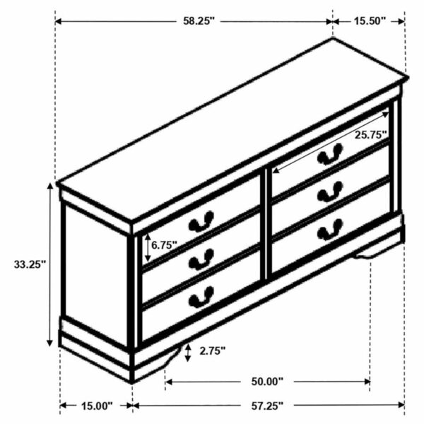 Louis Philippe - Traditional Bedroom Set - Image 28