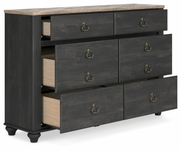 Nanforth - Two-tone - Six Drawer Dresser - Image 4