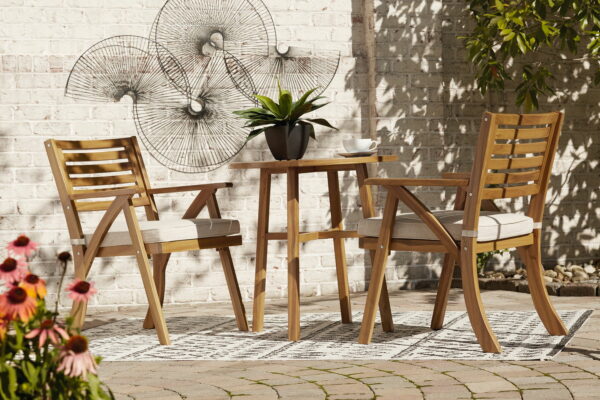 Vallerie - Brown - Chairs W/Cush/Table Set (Set of 3) - Image 3
