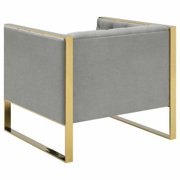Eastbrook - Tufted Back Chair - Gray - Image 3