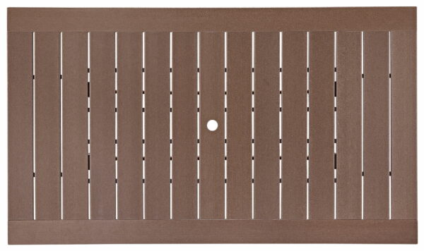 Emmeline - Brown - Rect Dining Table W/Umb Opt - Image 3