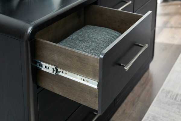 Rowanbeck - Black - Dresser - Image 5