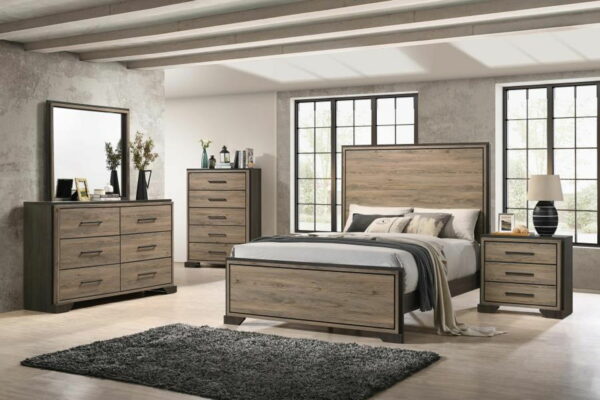 Baker - Rectangular Dresser Mirror - Brown And Light Taupe - Image 2
