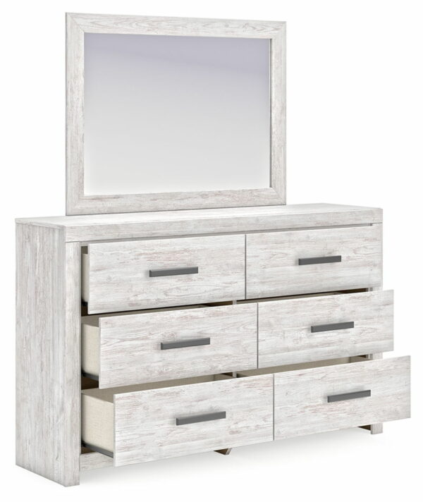 Cayboni - Whitewash - Dresser And Mirror - Image 6