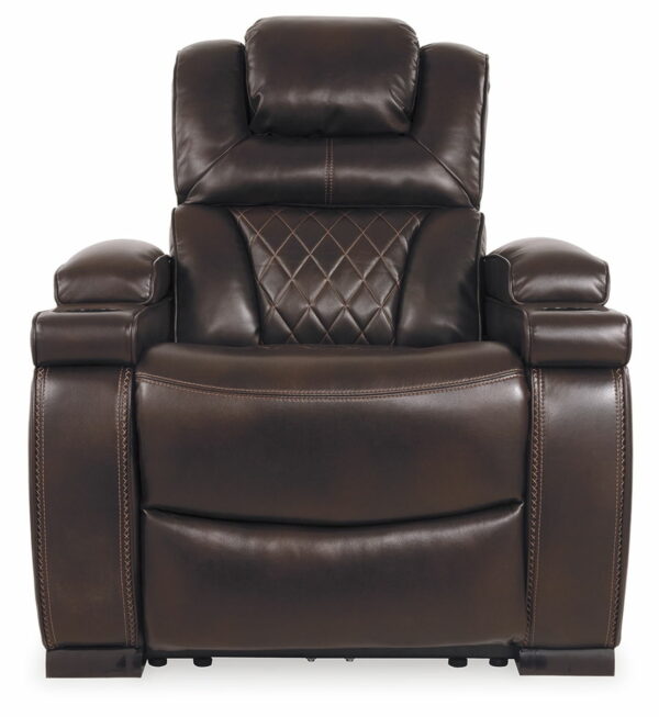 Warnerton - Brown Dark - Pwr Recliner/Adj Headrest - Image 4