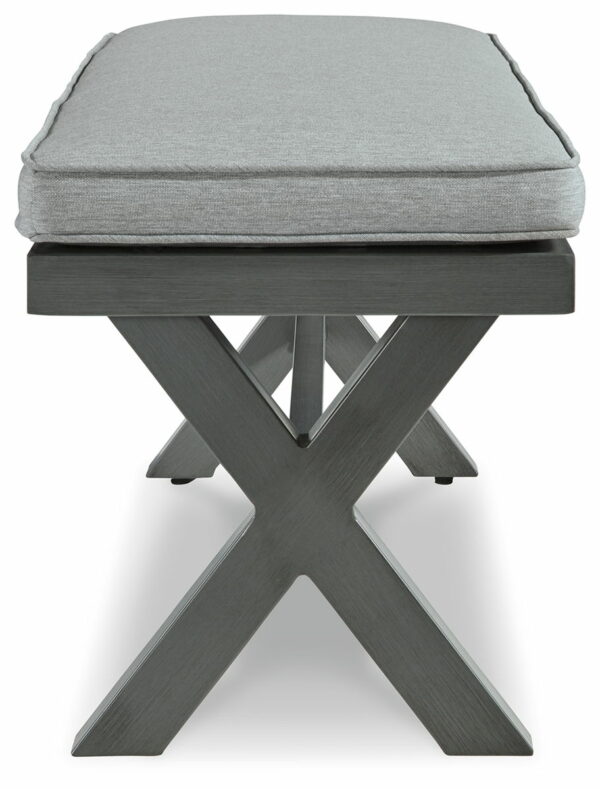 Elite Park - Gray - Bench With Cushion - Image 5