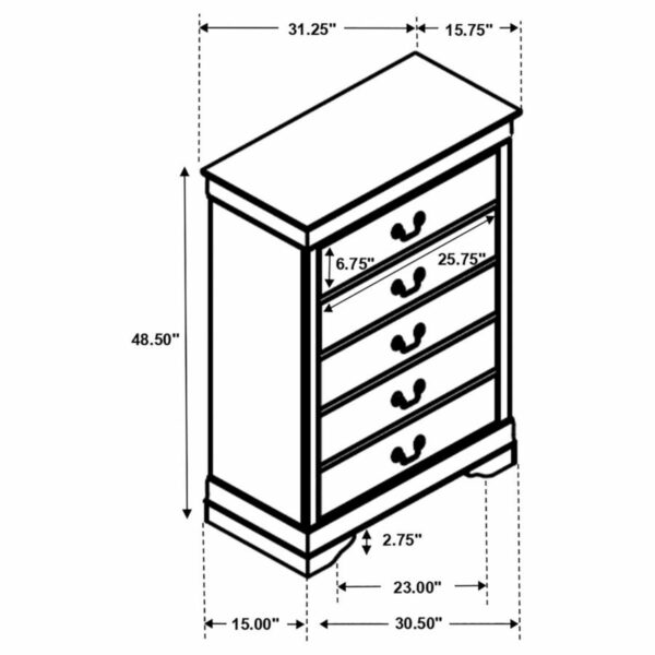 Louis Philippe - Traditional Bedroom Set - Image 21